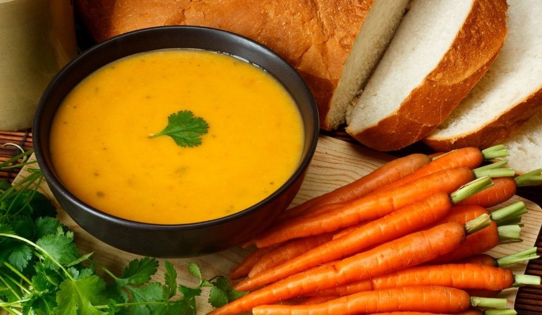 Refreshing Vegan Carrot & Coriander Soup