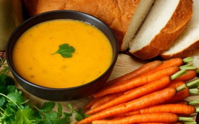 Refreshing Vegan Carrot & Coriander Soup